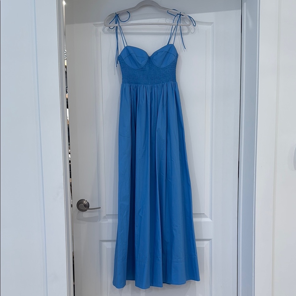 Staid Blue Maxi Dress S